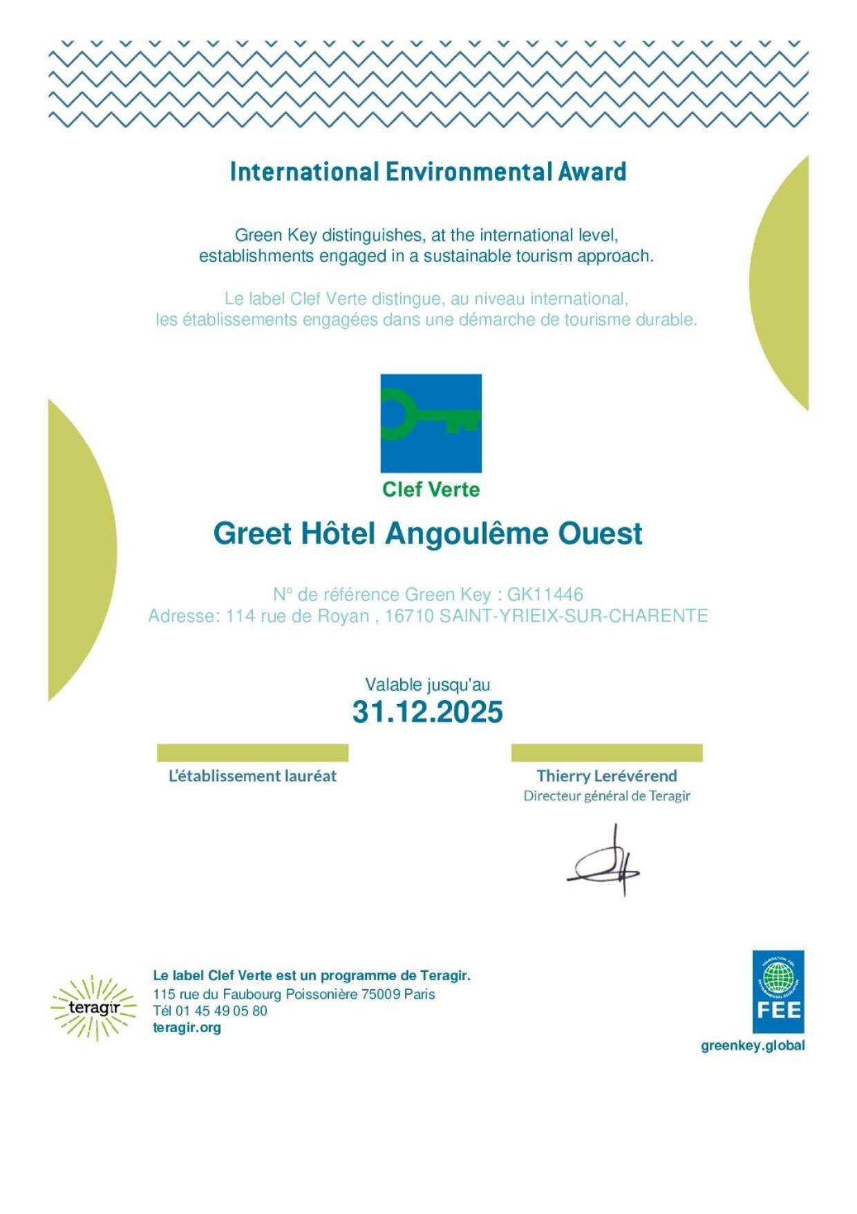Greet Hotel Angouleme Сен-Ирье-сюр-Шарант Экстерьер фото